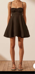 ULLA CORDED CIRCLE MINI DRESS-SHONA JOY