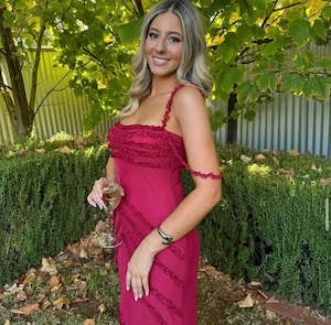 Ex Rental: ex rental Arabella Ruffled dress