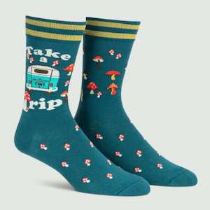 Fathers Day Gifts: Sock It To Me Socks - Men's Crew - Take A Trip