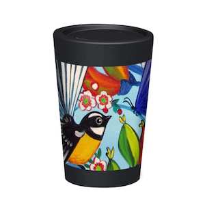 Travel Mugs: Cuppa Coffee Cup - Fantail & Butterfly 12oz