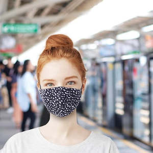 Face Masks: Triple Layer Cloth Face Mask - Dotti