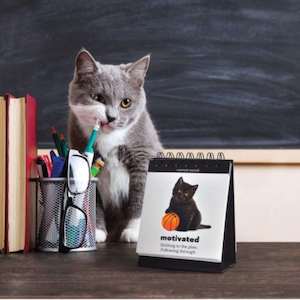 Novelty For Her: Daily Cattitudes Desktop Flipbook