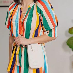 Hello Friday: Hello Friday Lexi Phone Bag - Cream