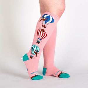 Sock It To Me Womens Knee High: Sock It To Me - Knee High Socks - Hang In There