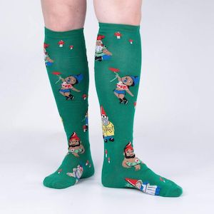 Sock It To Me - Knee High Socks - Hanging With the Gnomes