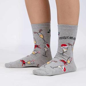Sock It To Me Womens Crew: Sock It To Me - Women's Crew Socks - Prosec-ho-ho-ho!