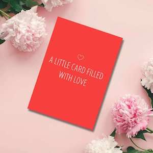 Greeting Card - Filled With Love