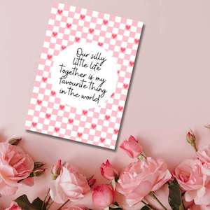 Valentines Day Greeting Cards: Greeting Card - Silly Little Life