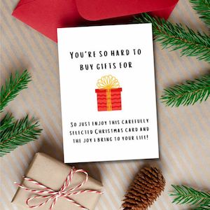 Christmas Greeting Card - Carefully Selected