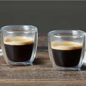 Fathers Day Gifts: Double Coffee Wall Glass 250ml