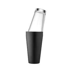 The Ladelle Collection: Tempa Aurora Boston Cocktail Shaker - Matte Black