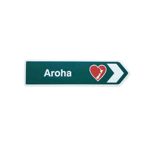 NZ Road Sign Magnet - Aroha Green