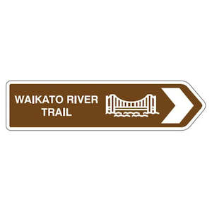 Party Tools: NZ Road Sign Magnet - Waikato River Trail (Bridge)