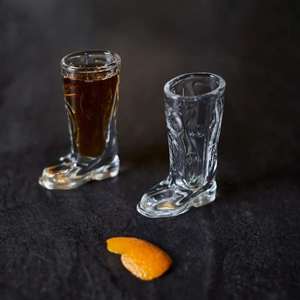 Retirement: Gentlemen's Hardware - Cowboy Boot Shot Glasses