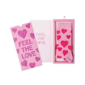 Winter Warmers: Women's Feel The Love Bamboo Sock Card