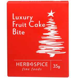 Food Confectionery: Red Luxury Fruit Cake Bite