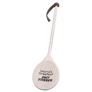 Summer Fun: X-Large Wooden Spoon - World's Greatest Shit Stirrer