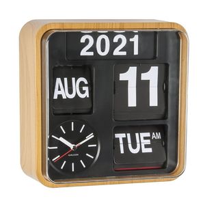 Couples: Karlsson Wall/Mini Flip Clock - Wood