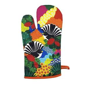 Party Tools: DBL Oven Glove - Fantail Paradise