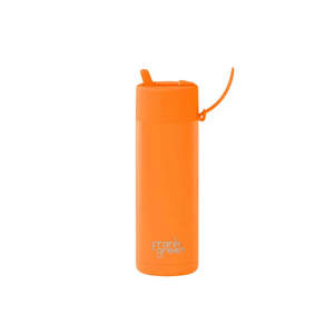 Frank Green - Reusable 20oz Straw Bottle - Neon Orange