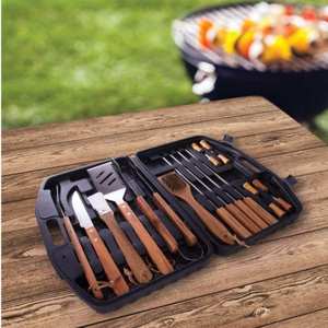 Fathers Day Gifts: BBQ Tool Kit 18pcs in Hard Shell Case