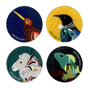 NZ Coaster Set - Bright & Bold