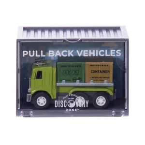 Diecst Metal Pull-back Truck in Container