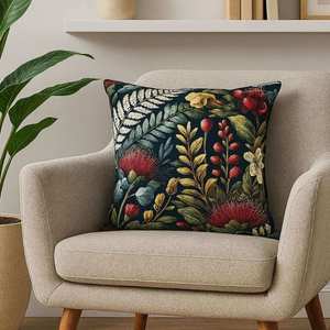 Housewarming Gifts: NZ Cushion Cover - Pohutukawa Tapestry