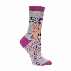 Novelty For Her: Women's Socks – My Dog Is Cool As F**k - Blue Q