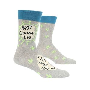 Fathers Day Gifts: Men's Socks - Not Gonna Lie - Blue Q