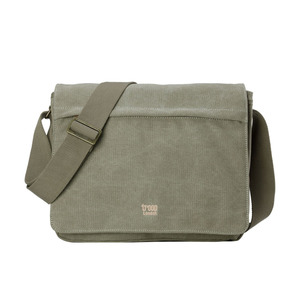 Fathers Day Gifts: Troop Classic Messenger Bag (Front Flap) - Khaki TRP0240