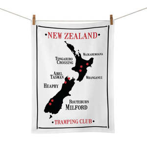 Fathers Day Gifts: Moana Road - Tramping Club Tea Towel