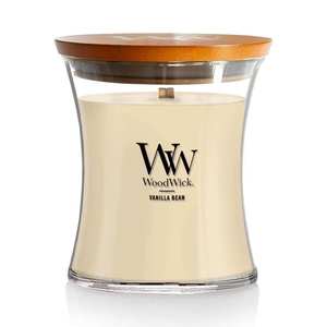 Medium WoodWick Scented Soy Candle - Vanilla Bean