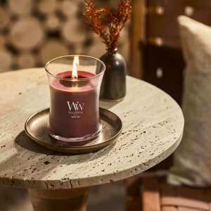 Couples: Medium WoodWick Scented Soy Candle - Rouge Oud