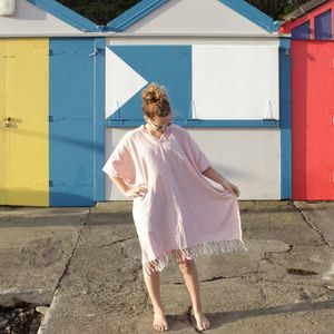 Turkish Towel Hoodie - Orange