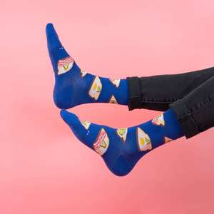 Sock It To Me Socks - Men's Crew - Breakfast in Bed