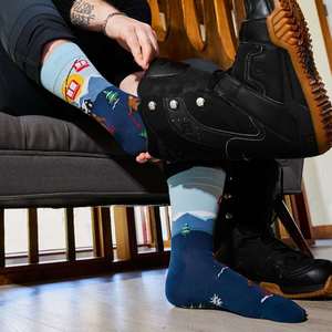 Sock It To Me Socks - Men's Crew - Hit the Slopes