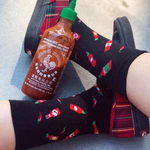 Sock It To Me Socks - Men's Crew - Hot Sauce