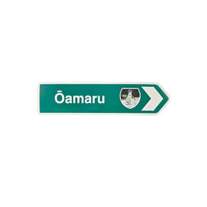 New Zealand Made: NZ Road Sign Magnet - Oamaru