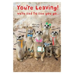 Large Goodbye Card - You're leaving Card