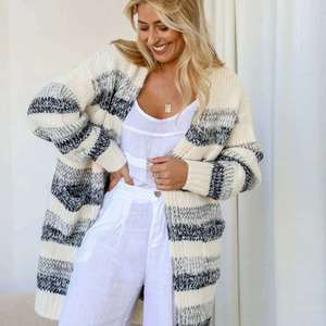 Winter Warmers: Comfort Cardi - Grey Black