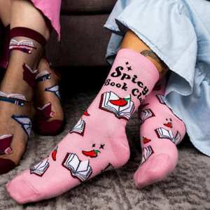 Sock It To Me Socks - Women's Crew - Spicy Book Club