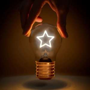 Lightbulb Lamp Star