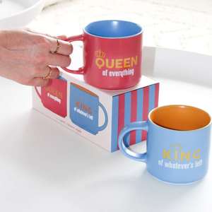 Cheeky Mug Set - King & Queen