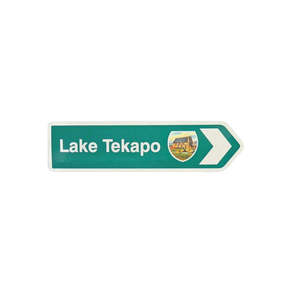 NZ Road Sign Magnet - Lake Tekapo