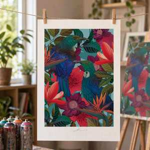Flox A4 Print - Tui In Bloom Limited Edition
