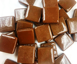 Products: Glass Tile - Chocolate 12x12 FUNKY GLASS ART