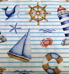 Products: Boating Napkin FUNKY GLASS ART