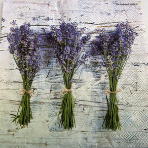 Lavender Bunches Napkin FUNKY GLASS ART