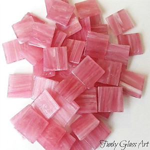 Products: GoldlinkTiles - Candy Floss - 20x20x4mm FUNKY GLASS ART